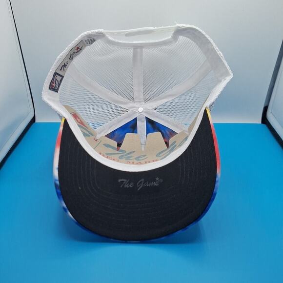 St Louis Blues Tie Dye Trucker Snapback Patch Hat Cap NHL The Game Cotton - Picture 6 of 7